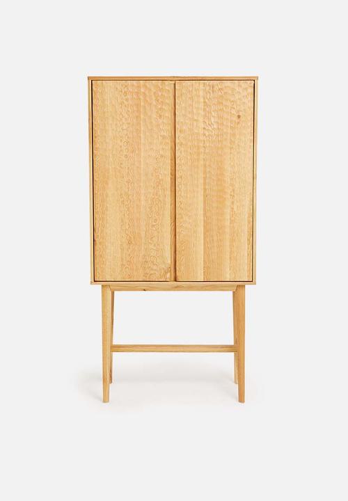 SF Collection - Abbon tall storage cabinet - textured oak