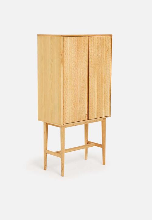 SF Collection - Abbon tall storage cabinet - textured oak