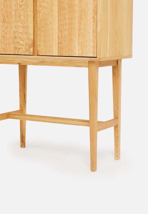 SF Collection - Abbon tall storage cabinet - textured oak