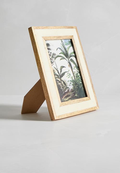 SF Collection - Resin & wood photo frame - neutral 