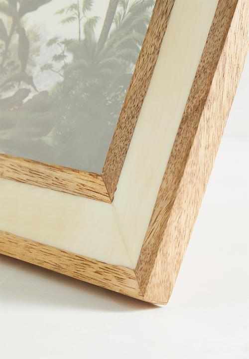 SF Collection - Resin & wood photo frame - neutral 