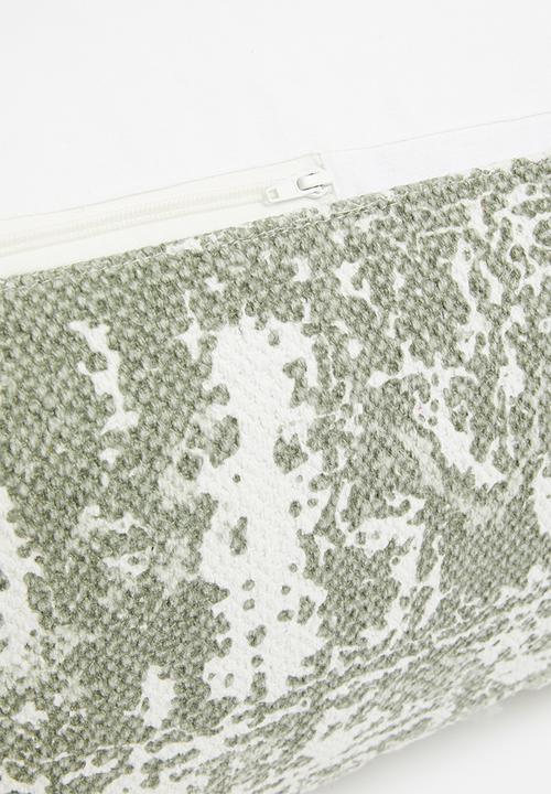 Sixth Floor - Antique printed ottoman - desert sage