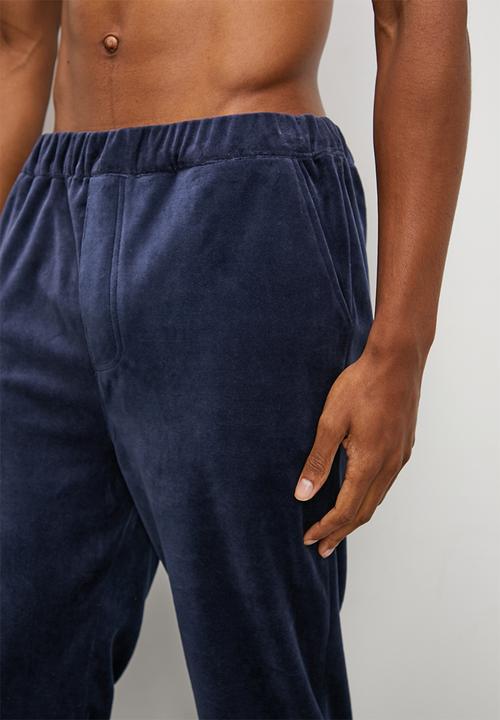 STYLE REPUBLIC - Velour lounge pant - blue