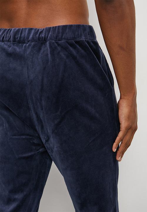 STYLE REPUBLIC - Velour lounge pant - blue