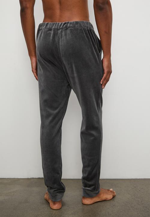 STYLE REPUBLIC - Velour lounge pant - grey