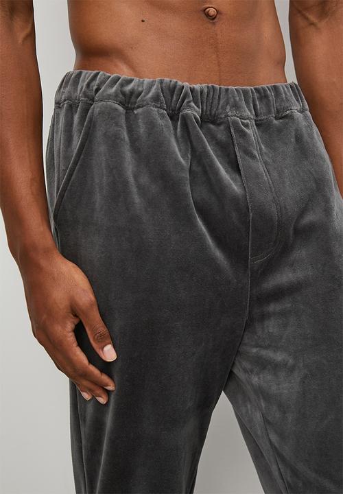 STYLE REPUBLIC - Velour lounge pant - grey
