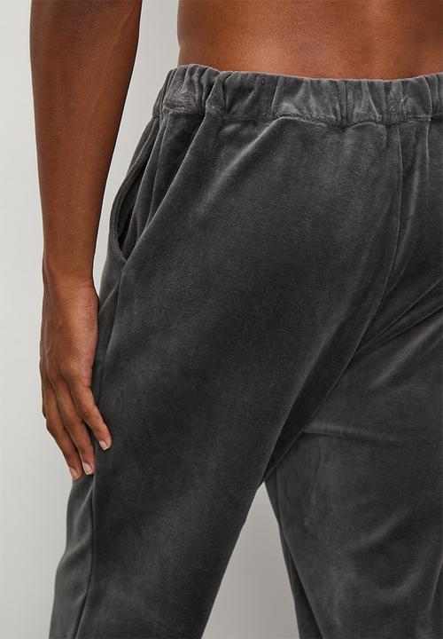 STYLE REPUBLIC - Velour lounge pant - grey