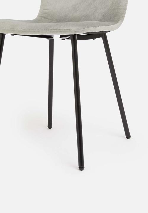 Sixth Floor - Calla dining chairs set of 2 - grey