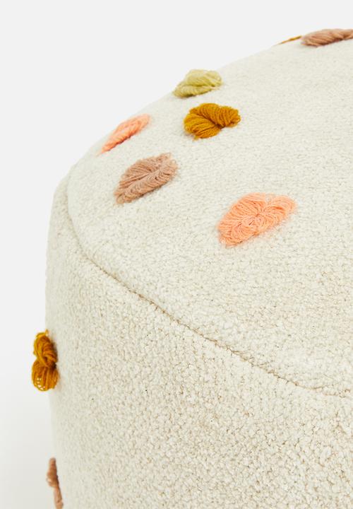 Sixth Floor - Laume tufted pouf-multi