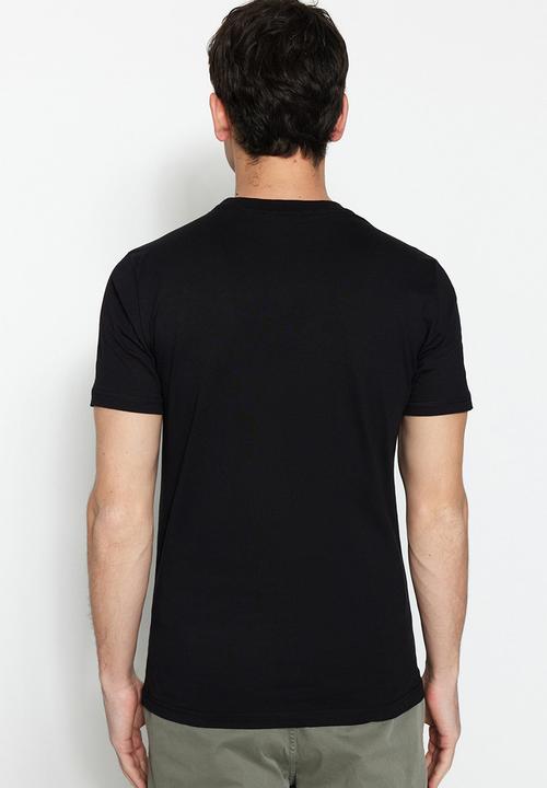 Trendyol - Lance chest embriodered tee - black
