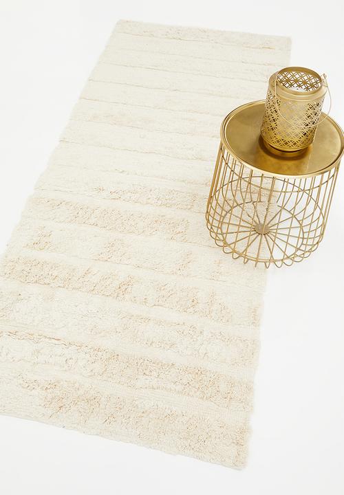 Sixth Floor - Stripe tufted runner - cream
