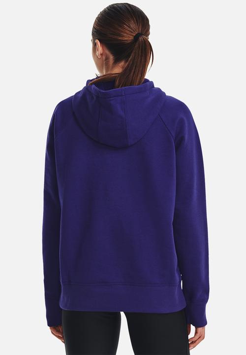 Under Armour - Rival fleece hb hoodie - sonar blue/white