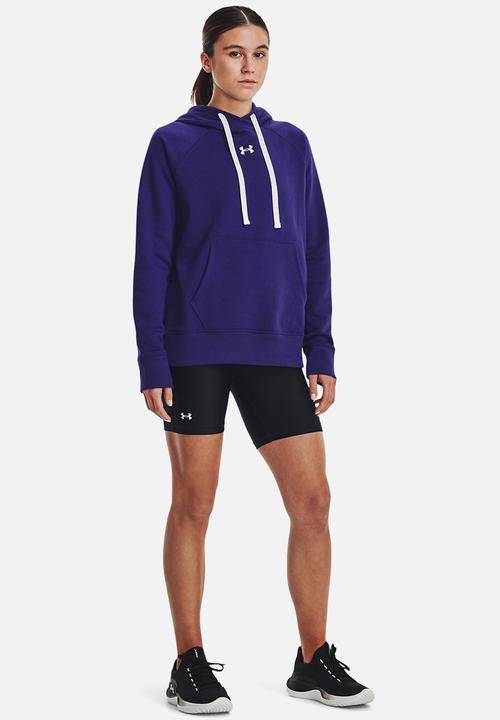 Under Armour - Rival fleece hb hoodie - sonar blue/white