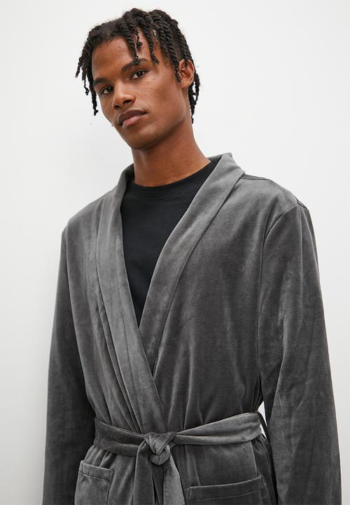 STYLE REPUBLIC - Velour robe - grey