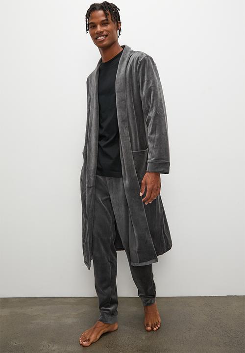 STYLE REPUBLIC - Velour robe - grey