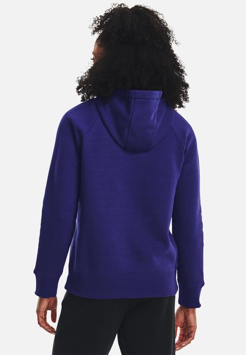 Under Armour - Rival fleece logo hoodie - sonar blue/white