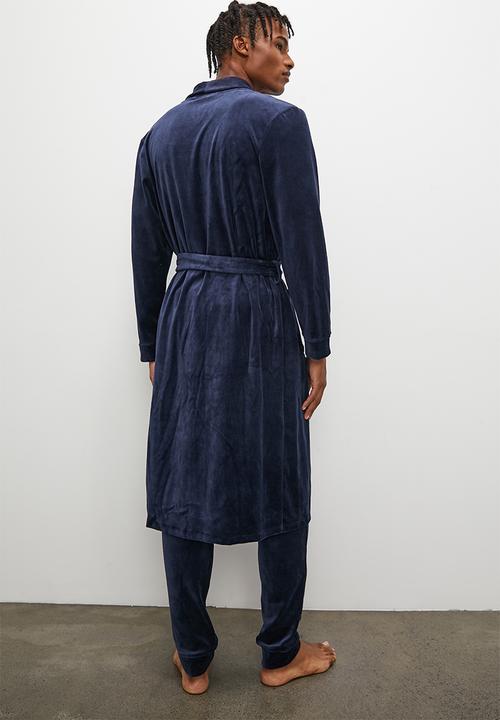STYLE REPUBLIC - Velour robe - blue