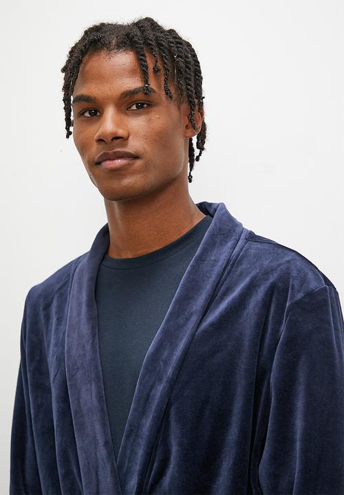 STYLE REPUBLIC - Velour robe - blue