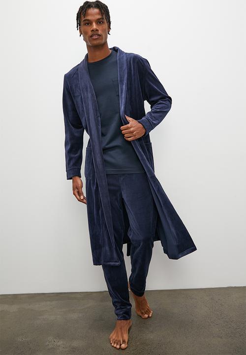 STYLE REPUBLIC - Velour robe - blue