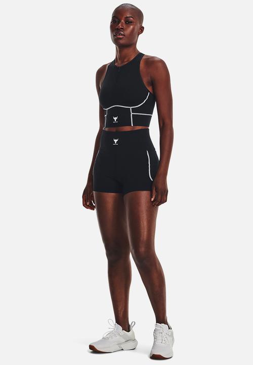 Under Armour - Pjt rock meridian zip tank - black/ivory/white