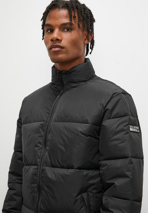 STYLE REPUBLIC - Large quilt puffer jacket - black