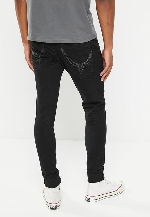 Cutty - Shooter basic denim jean - black
