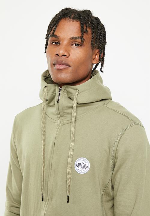 Palladium - Palladium zip thru hoodie - olive