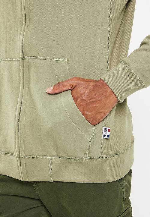 Palladium - Palladium zip thru hoodie - olive