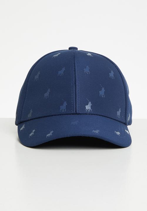 POLO - 6 Panel monogram peak - blue