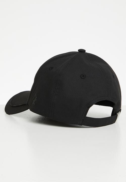 POLO - Womens 6 panel tonal - black