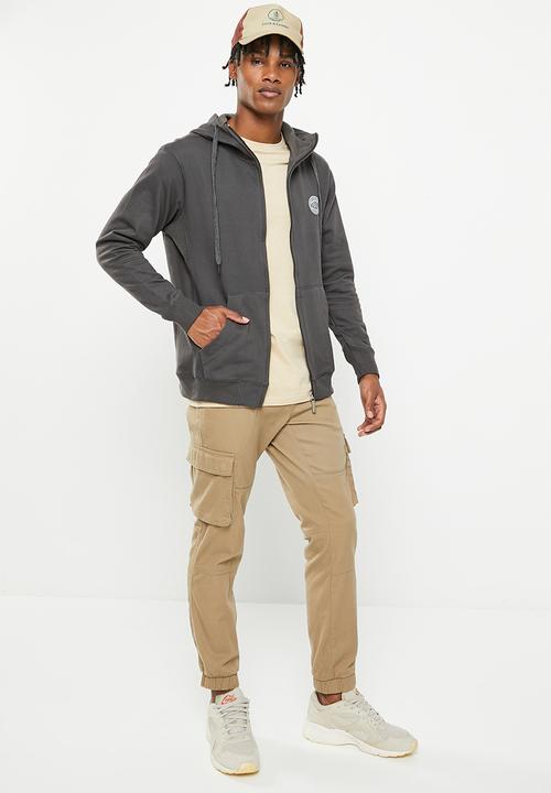Palladium - Palladium zip thru hoodie - charcoal