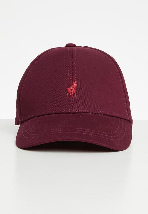 POLO - 6 Panel classic peak - burgundy 