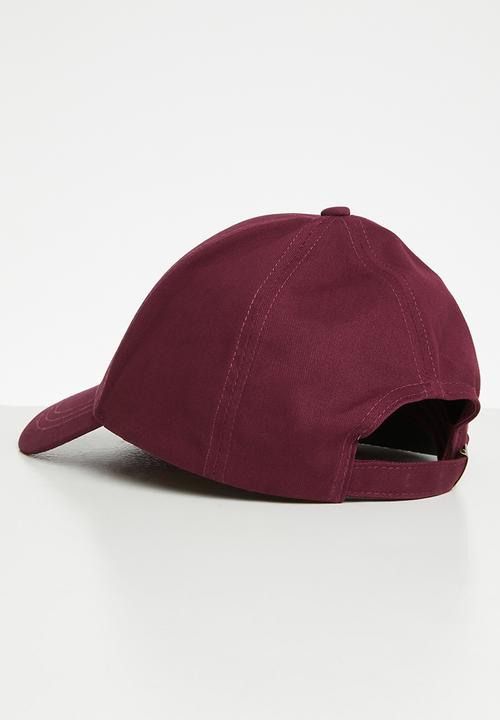 POLO - 6 Panel classic peak - burgundy 