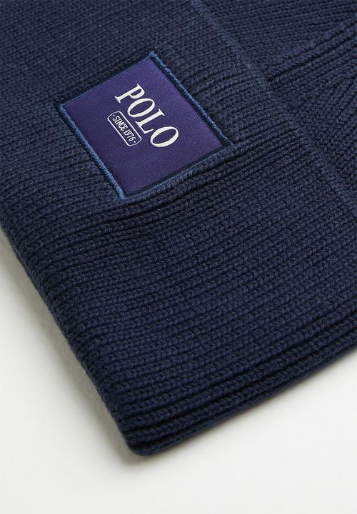 POLO - Wide cuff beanie - navy 