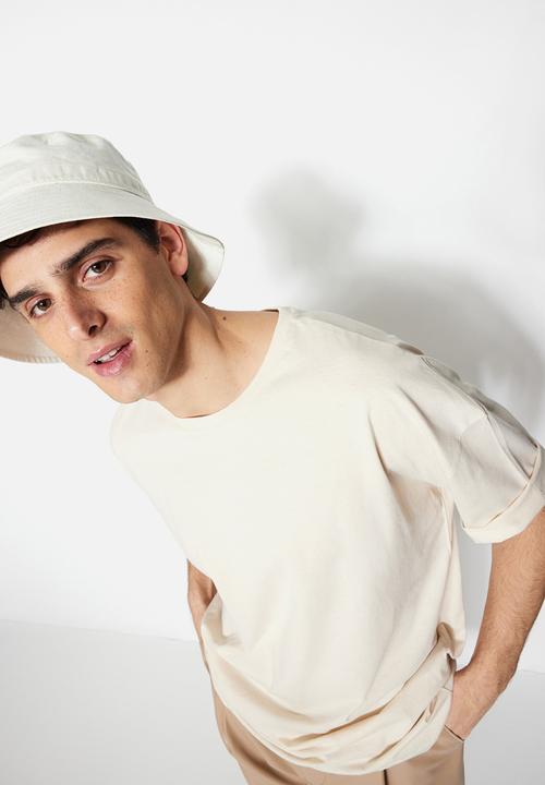 Trendyol - Oversized back logo graphic tee - stone