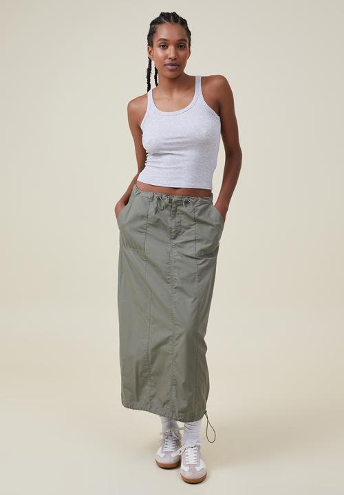 Cotton On - Staple rib scoop neck tank - grey marle