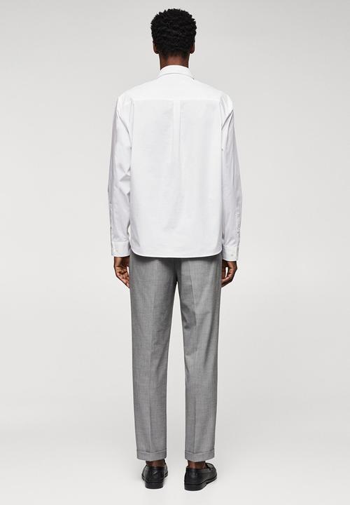 MANGO - Shirt tulle - white