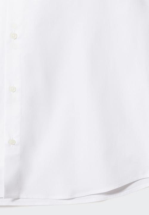 MANGO - Shirt tulle - white
