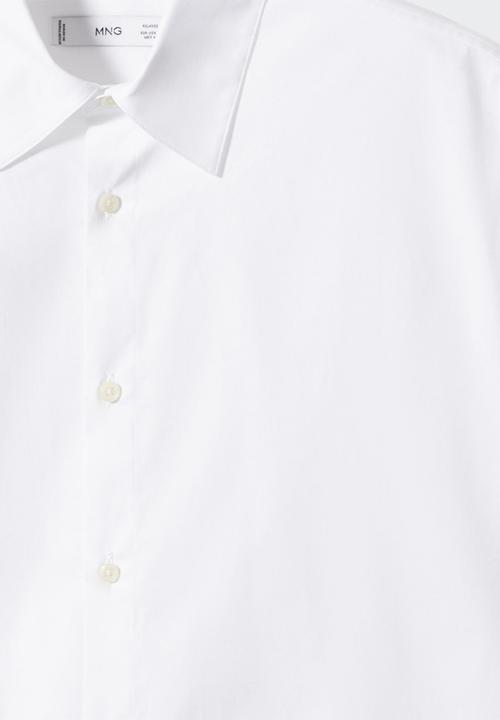 MANGO - Shirt tulle - white