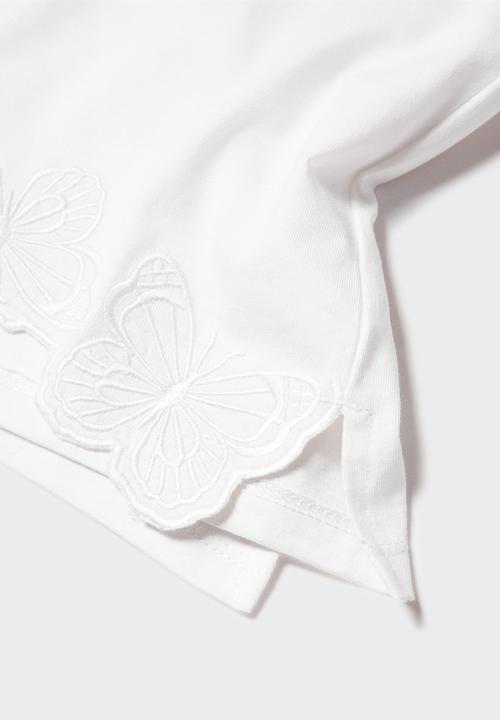 MANGO - T-Shirt Silver - Off White