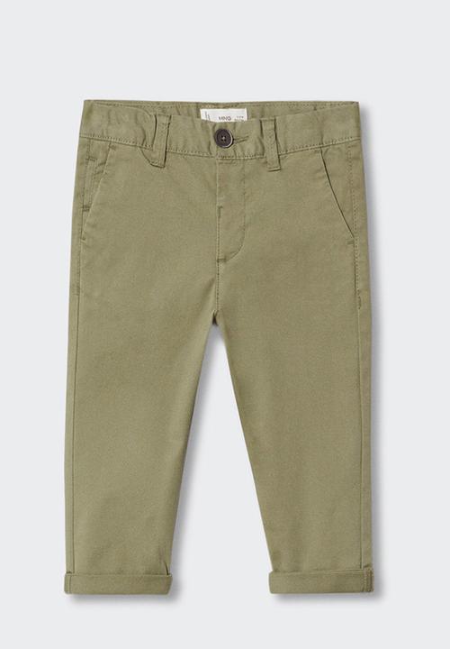 MANGO - Trousers chino - khaki