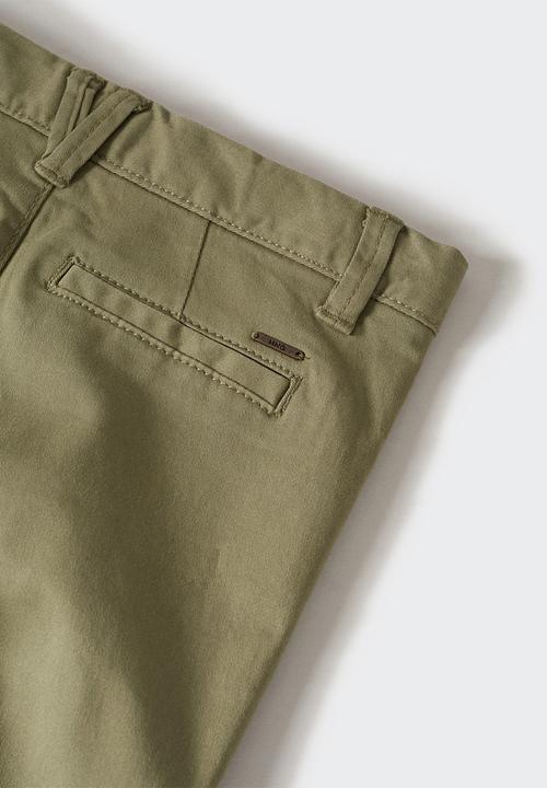 MANGO - Trousers chino - khaki