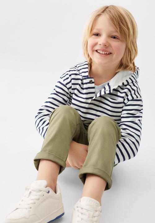 MANGO - Trousers chino - khaki