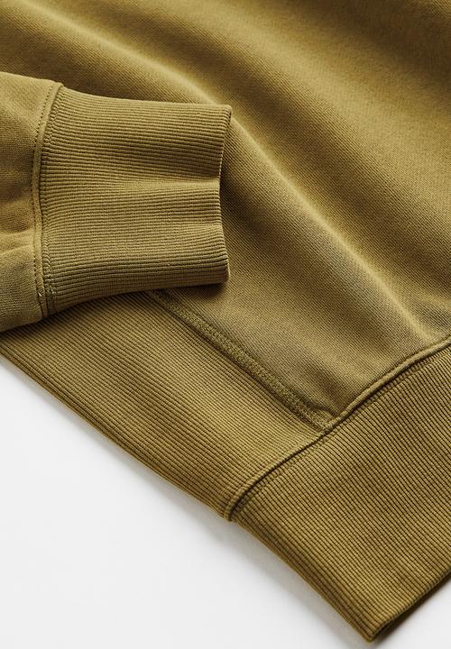 H&M - Oversized fit cotton sweatshirt - olive green
