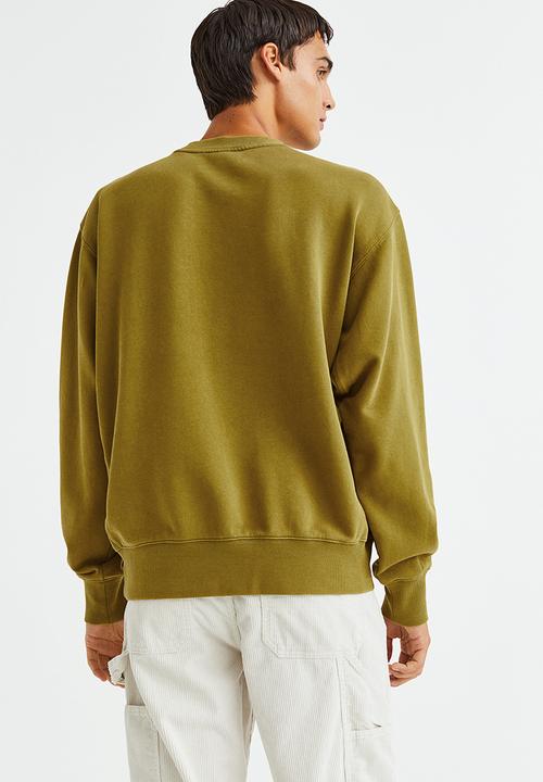 H&M - Oversized fit cotton sweatshirt - olive green