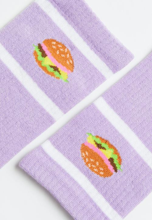 H&M - Socks - light purple/hamburger