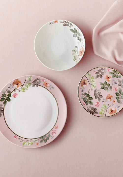 Maxwell & Williams - Arcadia 12 piece dinner set - pink