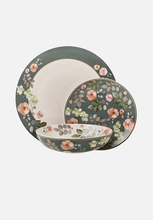 Maxwell & Williams - Arcadia 12 piece dinner set - green