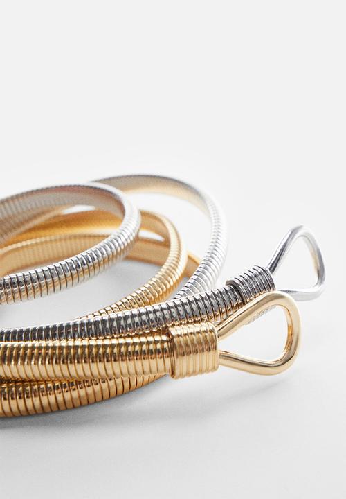 MANGO - Belt berlin - gold
