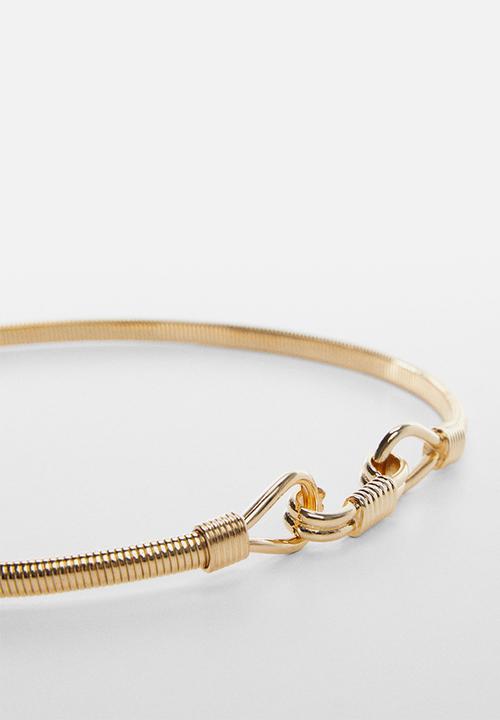 MANGO - Belt berlin - gold